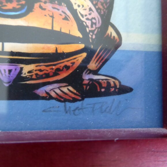 POLYNESIAN TIKI GOD MUG FRAMED ARTWORK PRINT BY CHET PHILLIPS (SIGNED) - Picture 9 of 9